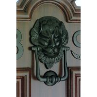 Black Iron "Downing street lion" Door Knocker 