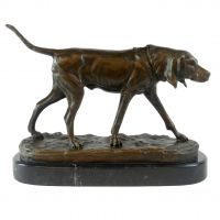 "Lockwood Park" Bronze Dog on Plinth Statue