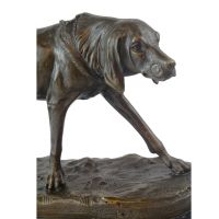 "Lockwood Park" Bronze Dog on Plinth Statue