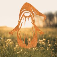 Long Bearded Gonk Gnome Silhouette in Use in a Field