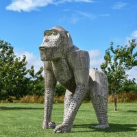 “Lord Greystoke” Stunning Silverback Gorilla Sculpture - Bronze