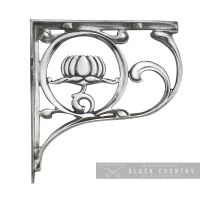 "Lotus Flower" Wall Bracket Finished in a Bright Chrome
