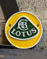 Lotus Vintage Style Cast Iron Sign