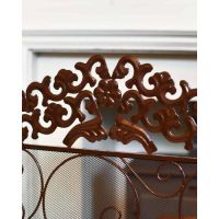Close-Up of Ornate Pattern on "Louisiana" Fire Guard 