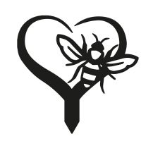 Close-Up of "Loving Nature" Bee Topper