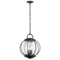 Lumley Modern Triple Bulb Orb Hanging Chain Lantern