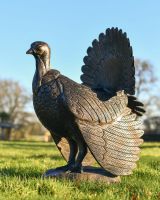 Bronze "Lurkey" Turkey Flower Planter Side view