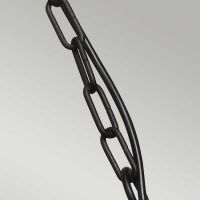 "Lyngen" Single Bulb Contemporary Hanging Chain Lantern Chain Detailing