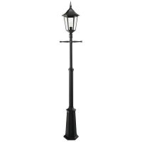 "Lynnewood" Traditional Black Lamp Post Set - 2.8m