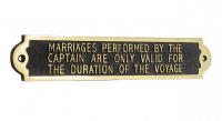Marriages Performed Are Only Valid For The Duration Of The Journey 