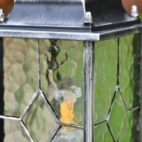 Close-up of the Bevelled Leaded Glass in the Pillar Light