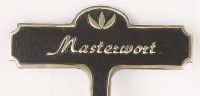 Masterwart Brass Garden Plant Marker