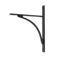 Matte Black "Appleton" Traditional Arched Shelf Bracket - 260mm x 200mm