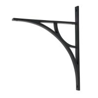 Matte Black "Ascension" Arched Crescent Shelf Bracket - 314mm x 250mm