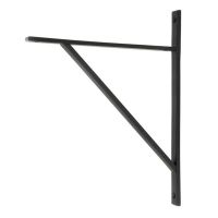 Matte Black "Claremont" Traditional Shelf Bracket - 314mm x 250mm