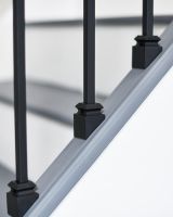 Fixed Rake Brackets on the Bottom of the Staircase