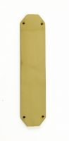 "Bellmont Hall" Polished Brass Edwardian Finger Plate and Door Plate