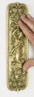 "Floriana Fields" Finger Plates and Door Plates (Wood Nymph, with flowers)