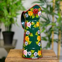 Traditional Hand Painted Narrowboat Style Jug with a Hand Painted Rose Deisgn