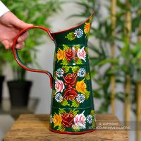 Small Traditional Hand Painted Narrowboat Style Jug to Scale