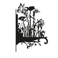Meadow Hanging Basket Bracket on White Background