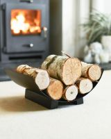 "Media Luna" Contemporary Log Holder In Situ