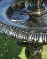 Close up of water bowl detail on water fountain