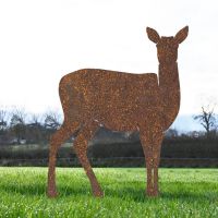 Rustic Large Doe Silhouette 