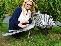 “Pavo Cristatus” Indian Peafowl Sculptures 