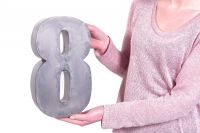 Number 8 Created From Fabricated 12" Steel 
