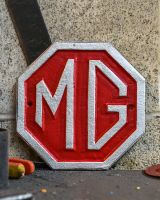 MG Vintage Style Cast Iron Sign