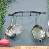 Blacksmith Wall Mounted Bowed Kitchen Pot & Pan Rack