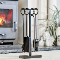 "Middleton" Black Cast Iron Companion Set 42cm