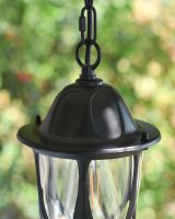Close-up of the Matt Black Finish on the Top of the Lantern