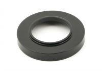 Midnight Black Unsprung Lever Door Handle Rose