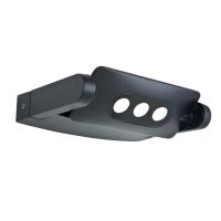 Modern Aluminium "Guided" Triple LED Bulb Wall Light