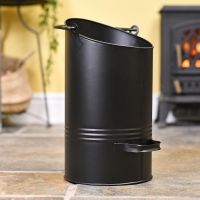 Modern Black Simplistic Coal Bucket