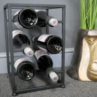 Modern & Industrial Cube Wine Rack in Situ