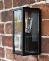 Three Quarter view of The Tall Box Wall Light