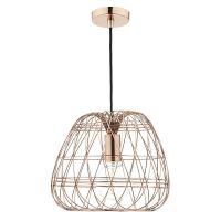 Modern Woven Copper Pendant Light