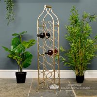 "Monticello" Double Row Wine Rack in Situ Holding wine Bottles