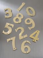 Solid Brass Mooring Numbers