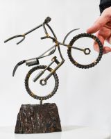 Scale image of scrap metal art sculpture