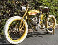 “Hendee” Yellow Indian Motorcycle
