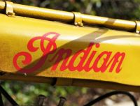 “Hendee” Yellow Indian Motorcycle