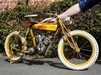 “Hendee” Yellow Indian Motorcycle