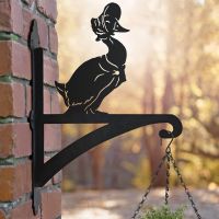 Mrs Duck Iron Hanging Basket Bracket 