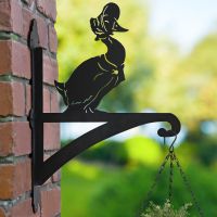 Mrs Duck Iron Hanging Basket Bracket in Situ 