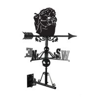 Mrs Hedgehog Weathervane on white background