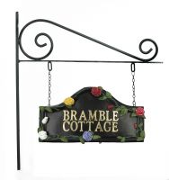 Multi Colour Roses Hand Painted Double Sided House Name Sign